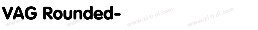 VAG Rounded字体转换